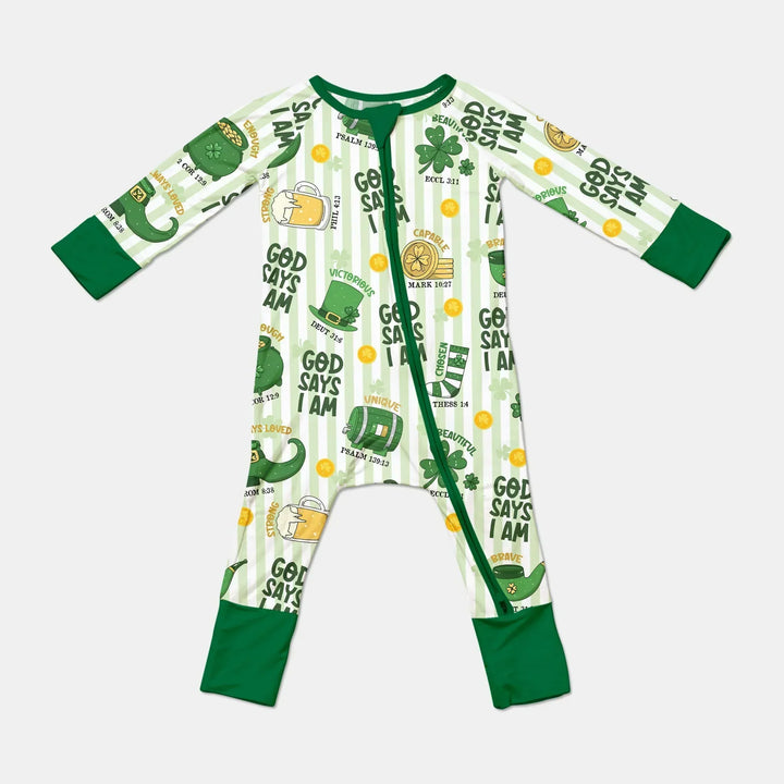 God Says I Am - Lucky & Loved Bamboo Convertible Zippy