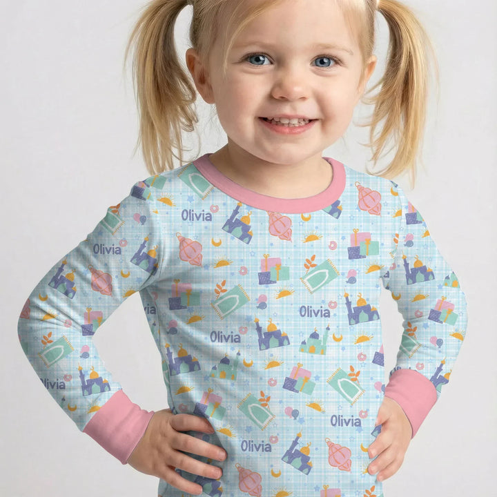 Ramadan and Eid Bamboo Two Piece Long Sleeve Pajama Set