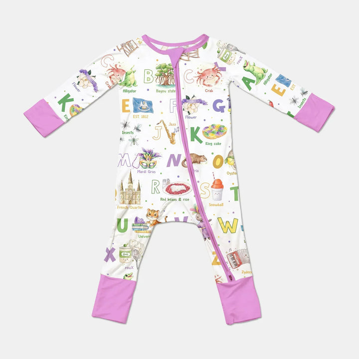Alphabet of Lousiana Bamboo Convertible Zippy