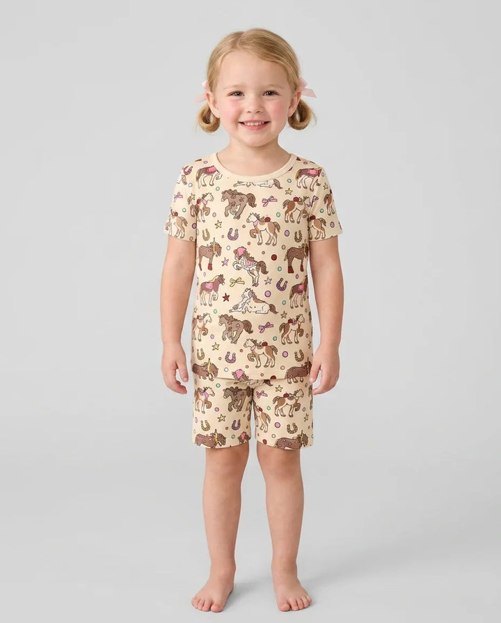 Lil' Buckaroo Bamboo Two Piece Short Sleeve Shorts Pajama Set