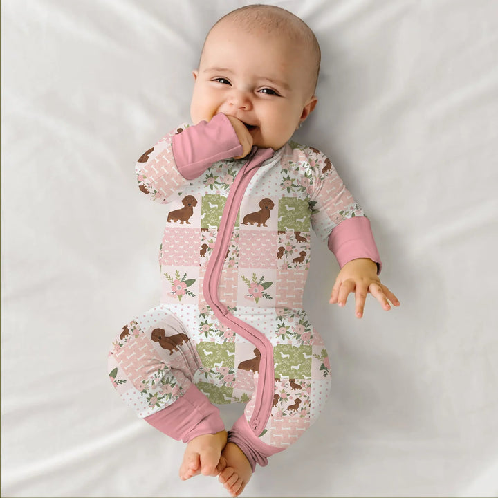 Floral Dachshund Grace Bamboo Convertible Zippy