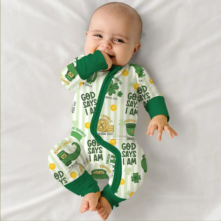 God Says I Am - Lucky & Loved Bamboo Convertible Zippy