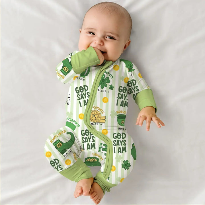God Says I Am - Lucky & Loved Bamboo Convertible Zippy