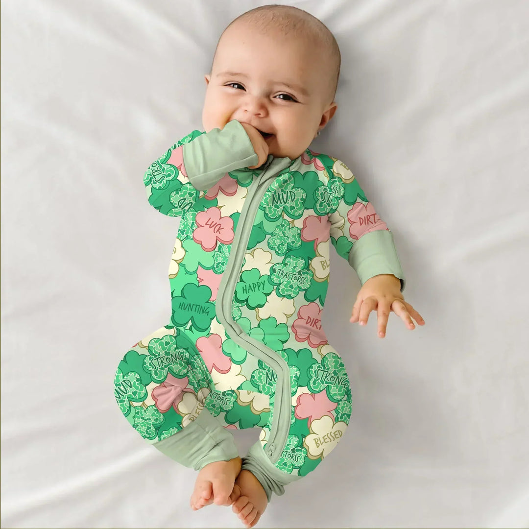 Lucky Vibes Shamrock Bamboo Convertible Zippy