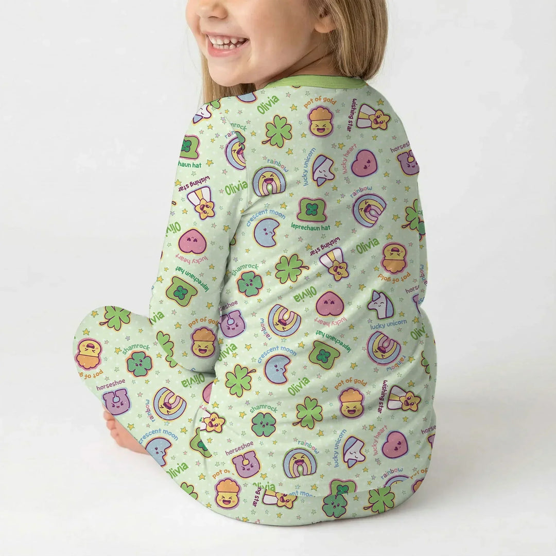 Lucky Charm Bamboo Two Piece Long Sleeve Pajama Set
