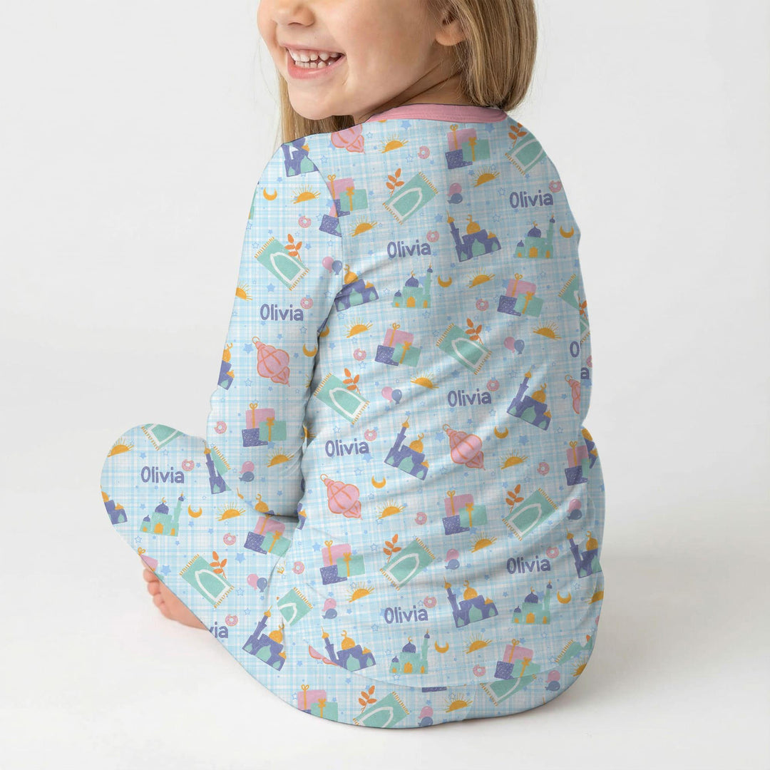 Ramadan and Eid Bamboo Two Piece Long Sleeve Pajama Set