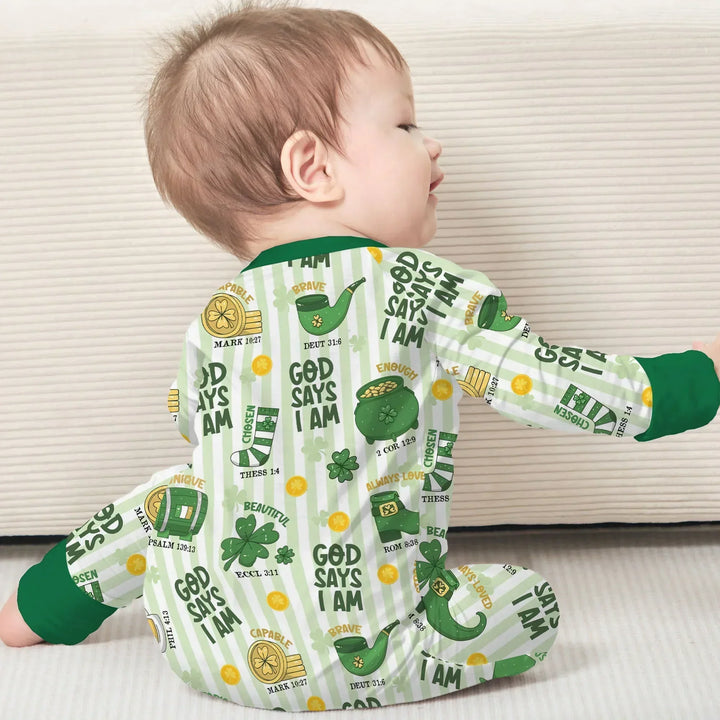 God Says I Am - Lucky & Loved Bamboo Convertible Zippy
