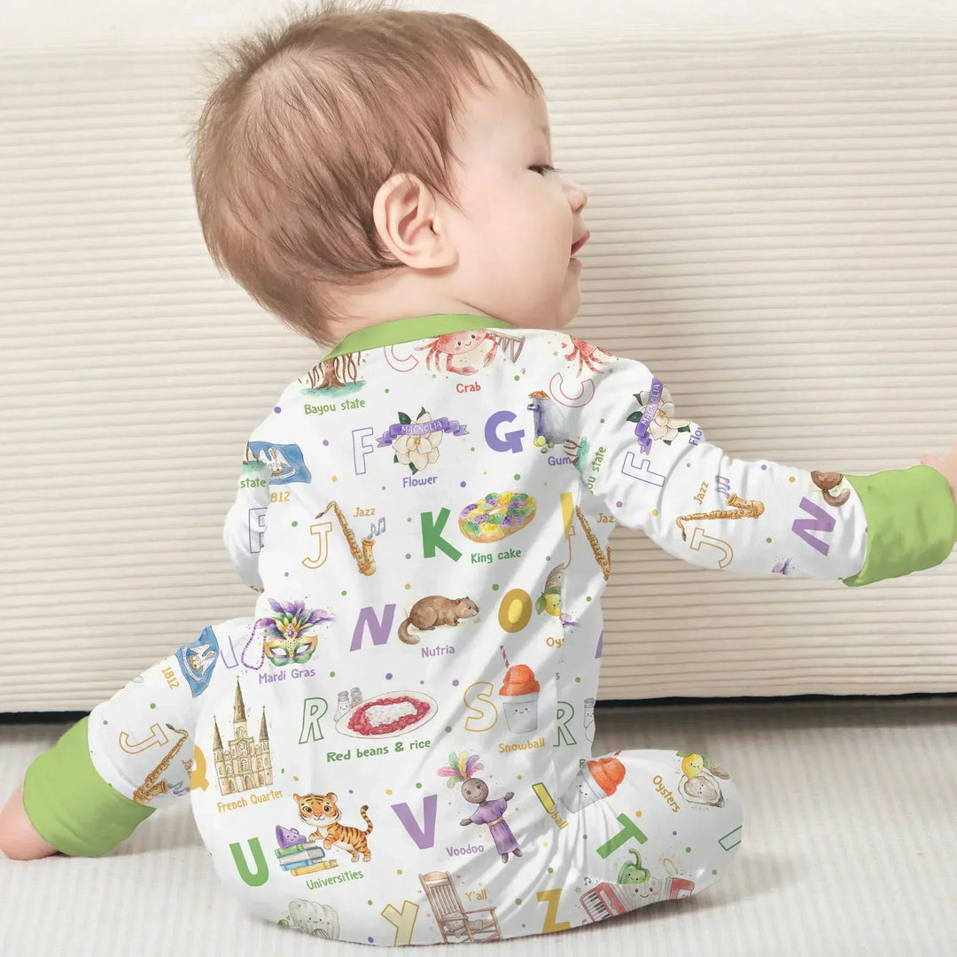 Alphabet of Lousiana Bamboo Convertible Zippy