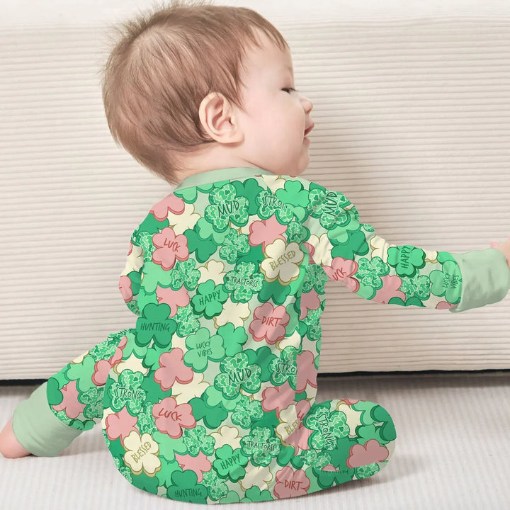 Lucky Vibes Shamrock Bamboo Convertible Zippy