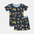 Feliz Dia de Reyes Bamboo Two Piece Short Sleeve Shorts Pajama Set
