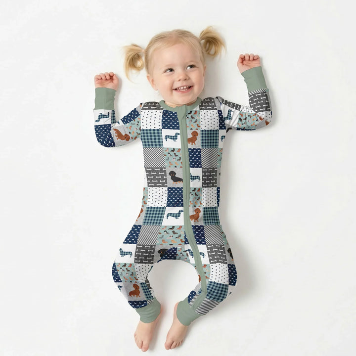 Playful Dachshund Delight Bamboo Convertible Zippy