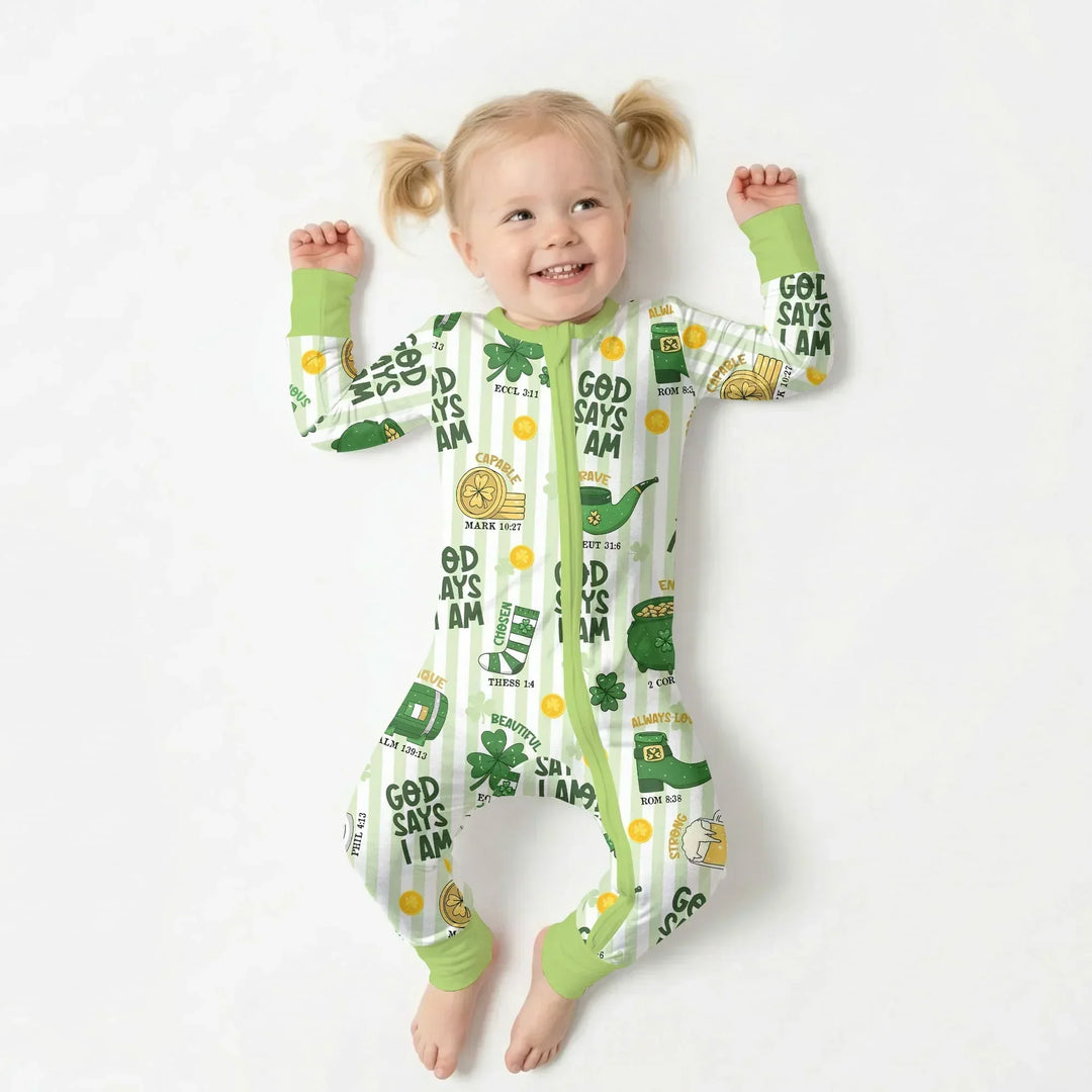 God Says I Am - Lucky & Loved Bamboo Convertible Zippy