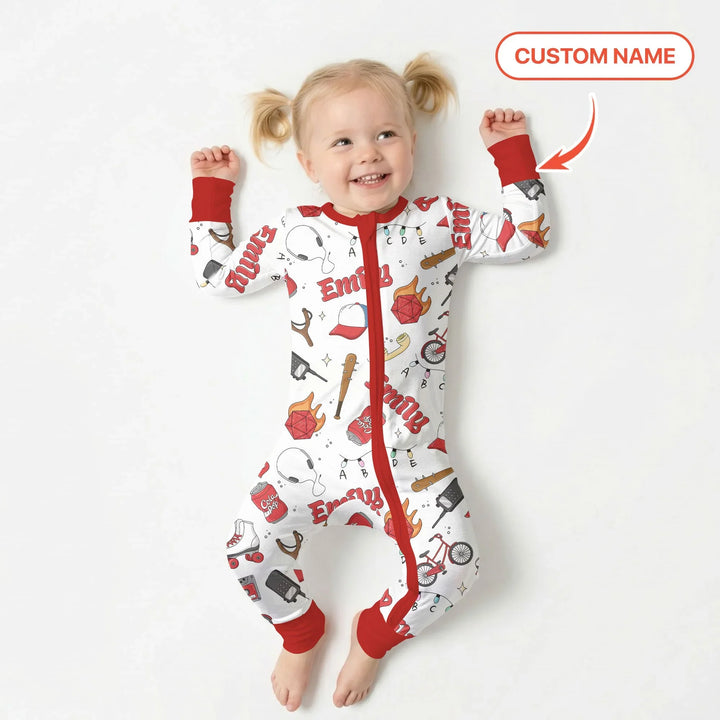 Custom Name Kids Adventure Bamboo Convertible Zippy