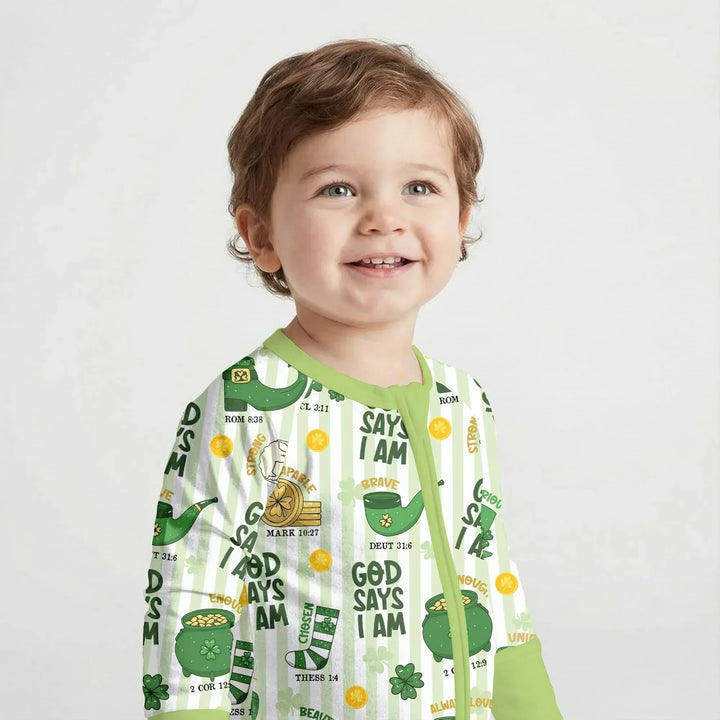 God Says I Am - Lucky & Loved Bamboo Convertible Zippy