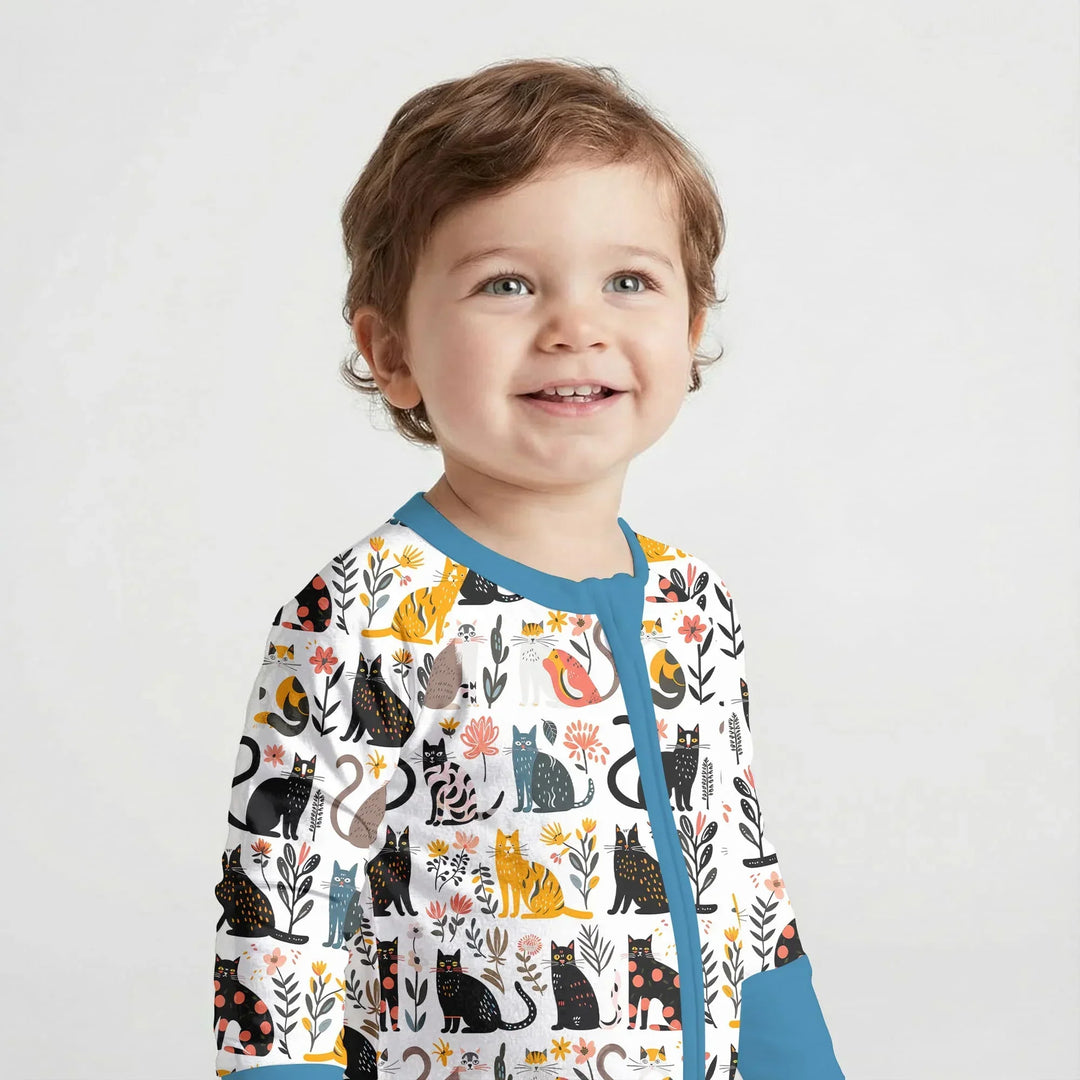 Botanical Cats Bamboo Convertible Zippy