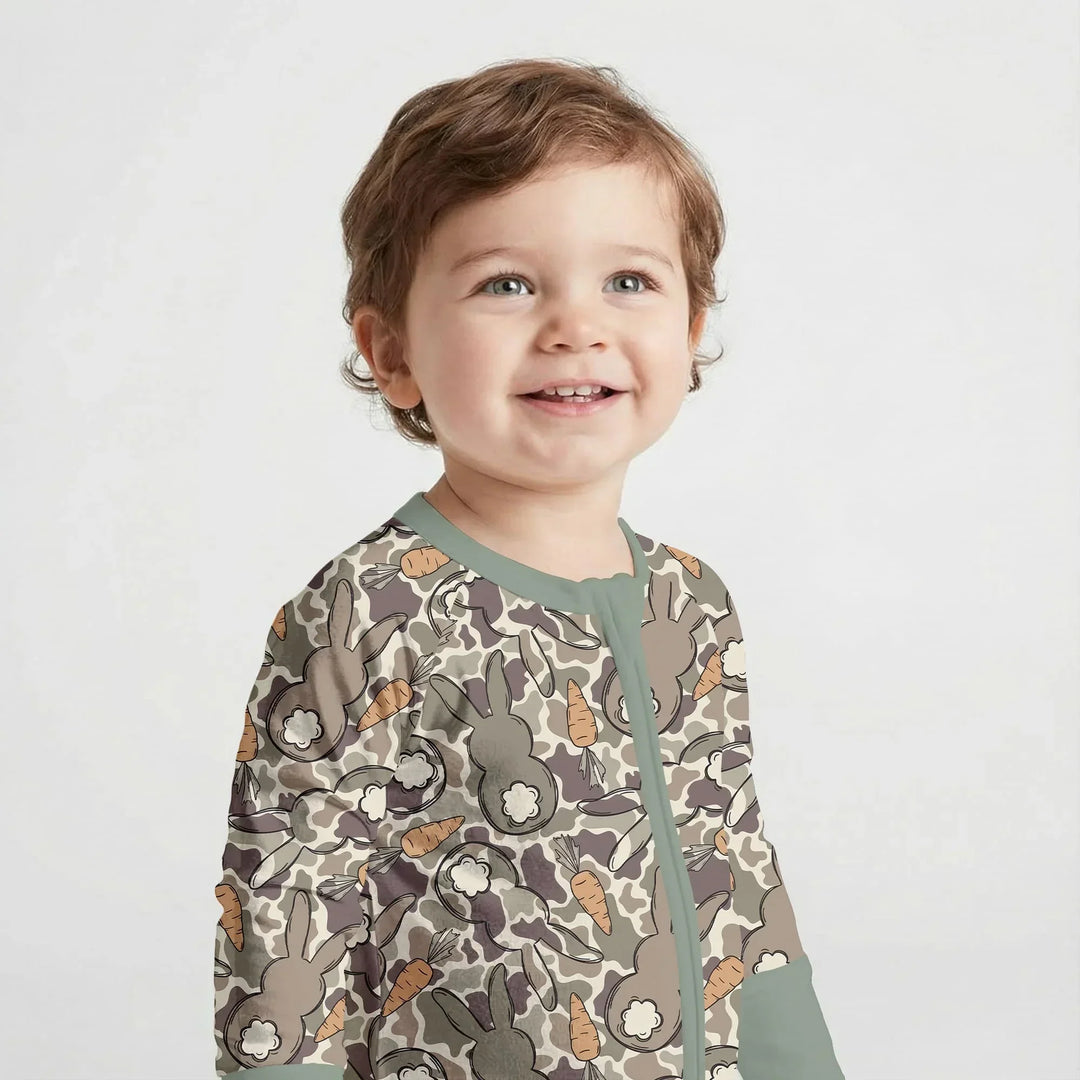 Camo Easter Bunny Bamboo Convertible Zippy