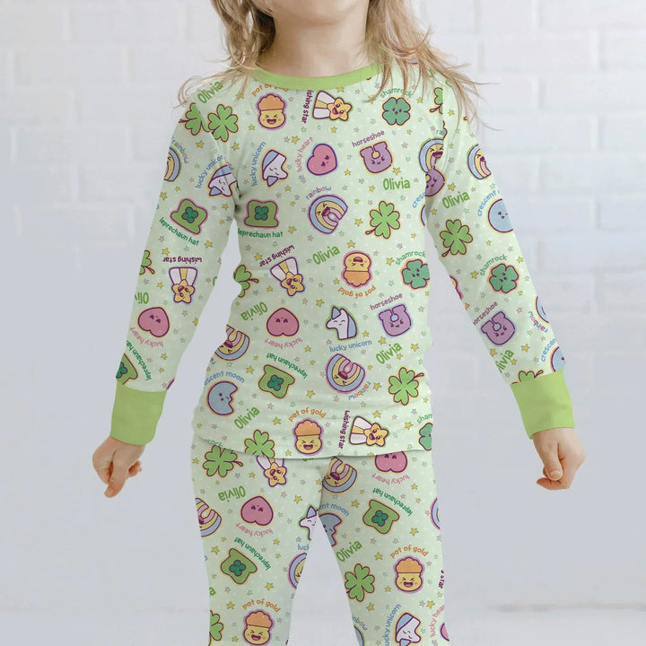Lucky Charm Bamboo Two Piece Long Sleeve Pajama Set