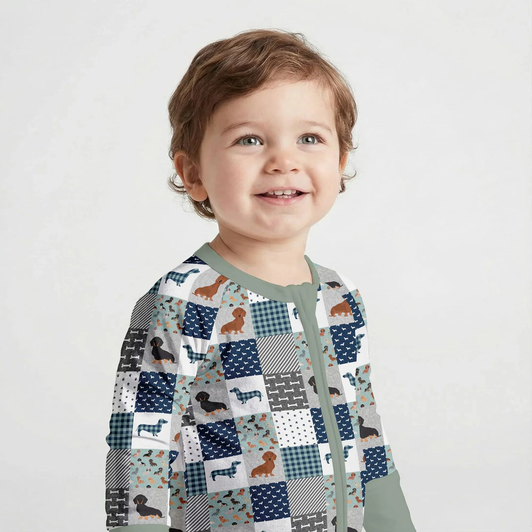 Playful Dachshund Delight Bamboo Convertible Zippy