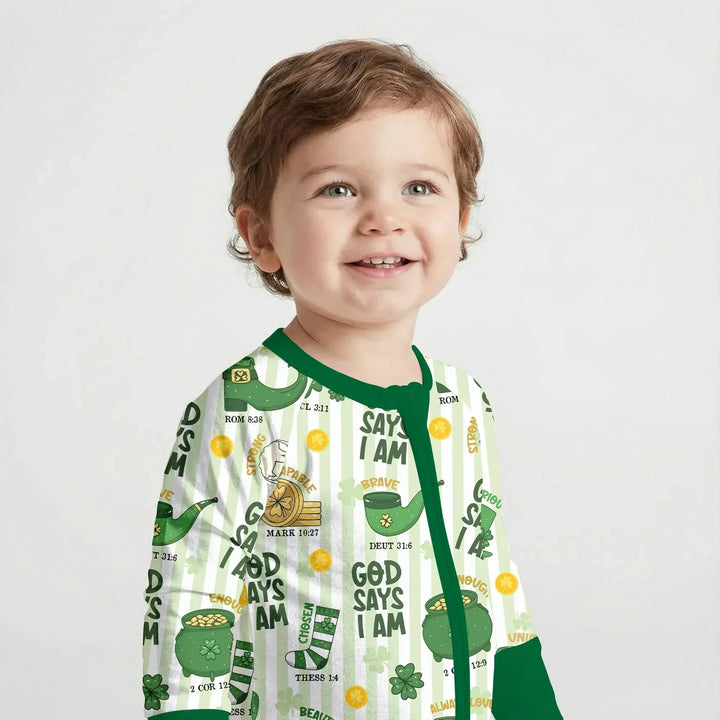 God Says I Am - Lucky & Loved Bamboo Convertible Zippy