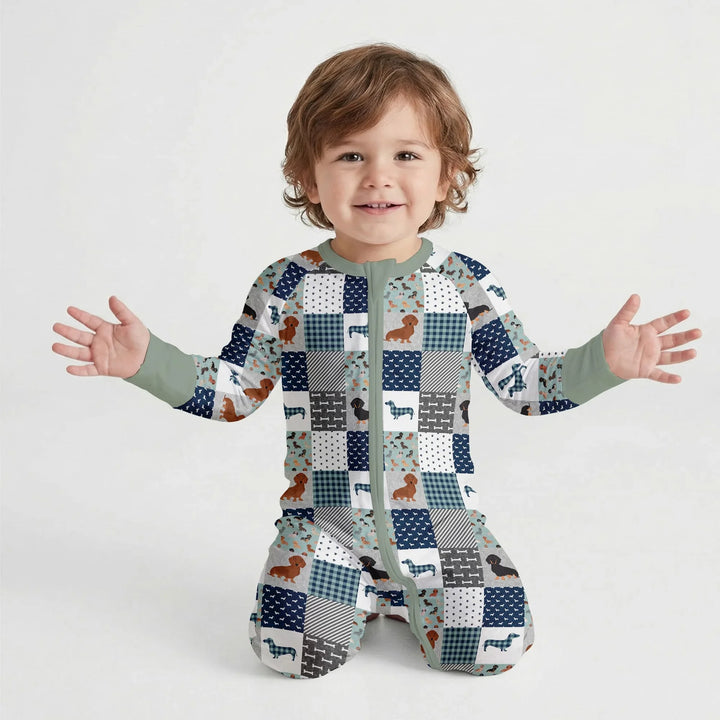 Playful Dachshund Delight Bamboo Convertible Zippy