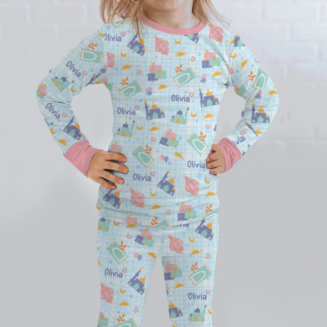 Ramadan and Eid Bamboo Two Piece Long Sleeve Pajama Set