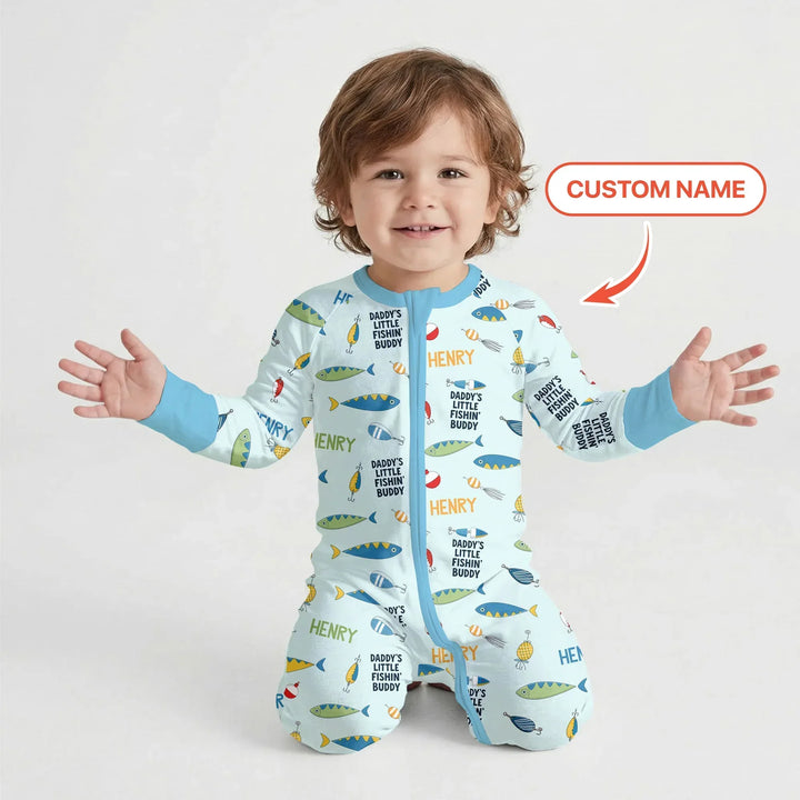 Fishing Squad Family Matching Bamboo Convertible Zippy