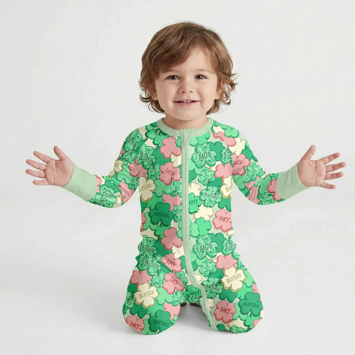 Lucky Vibes Shamrock Bamboo Convertible Zippy