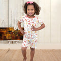 Crawfish Boil Bamboo Two Piece Short Sleeve Shorts Pajama Set