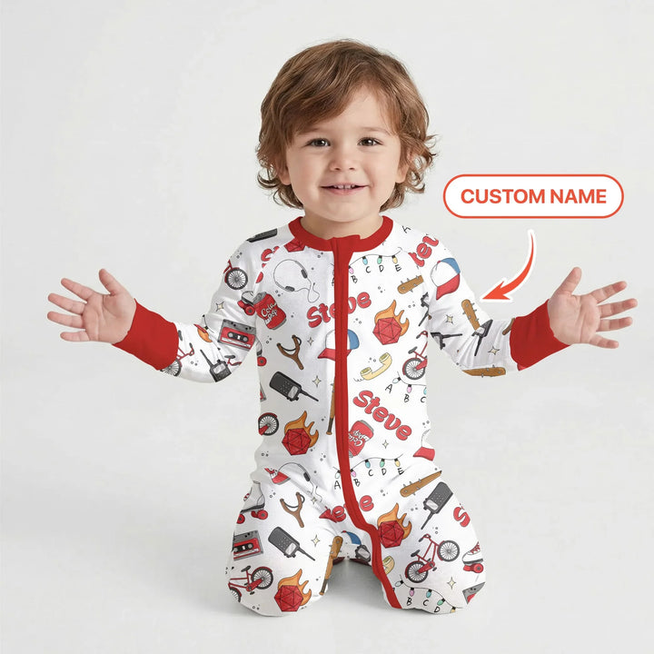 Custom Name Kids Adventure Bamboo Convertible Zippy