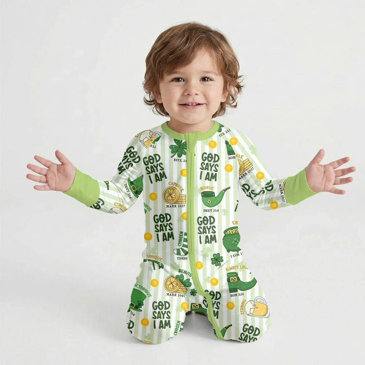 God Says I Am - Lucky & Loved Bamboo Convertible Zippy