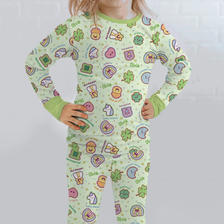 Lucky Charm Bamboo Two Piece Long Sleeve Pajama Set