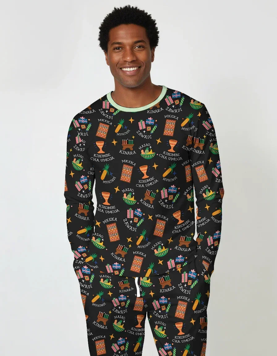 Kwanzaa Spirit Bamboo Men's Pajama Set