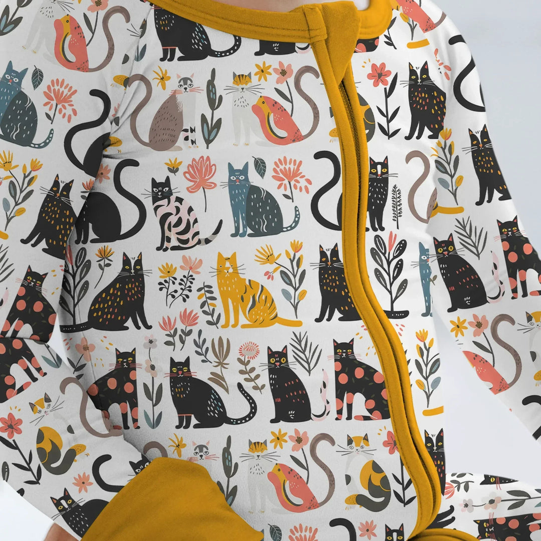 Botanical Cats Bamboo Convertible Zippy