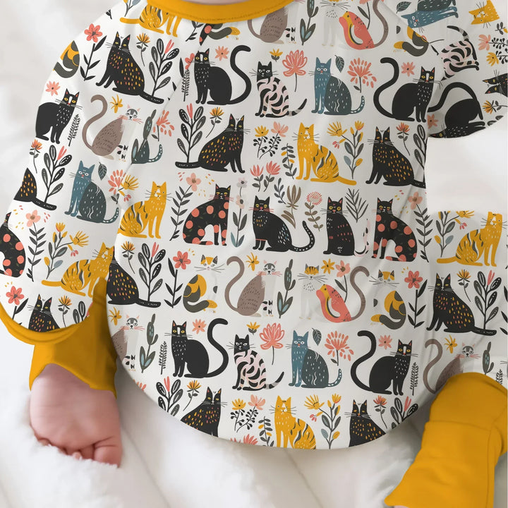 Botanical Cats Bamboo Convertible Zippy