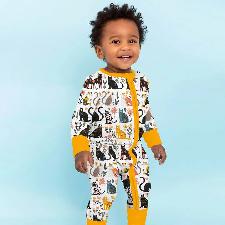 Botanical Cats Bamboo Convertible Zippy