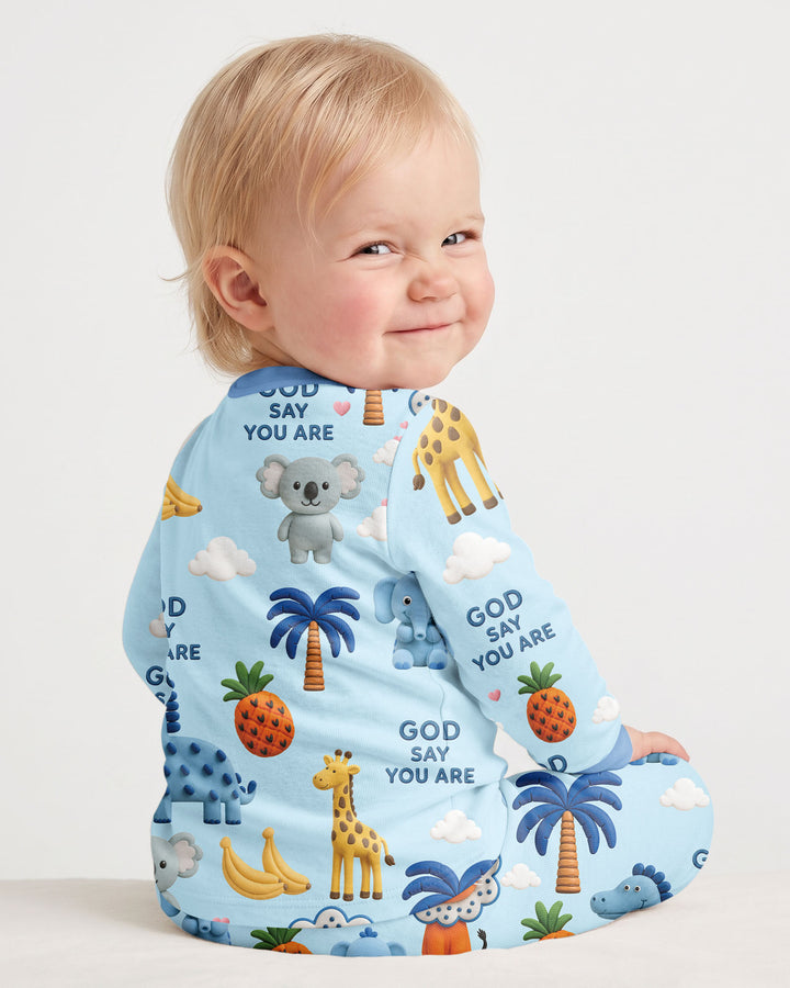 Little Blessings Bamboo Two Piece Long Sleeve Pajama Set