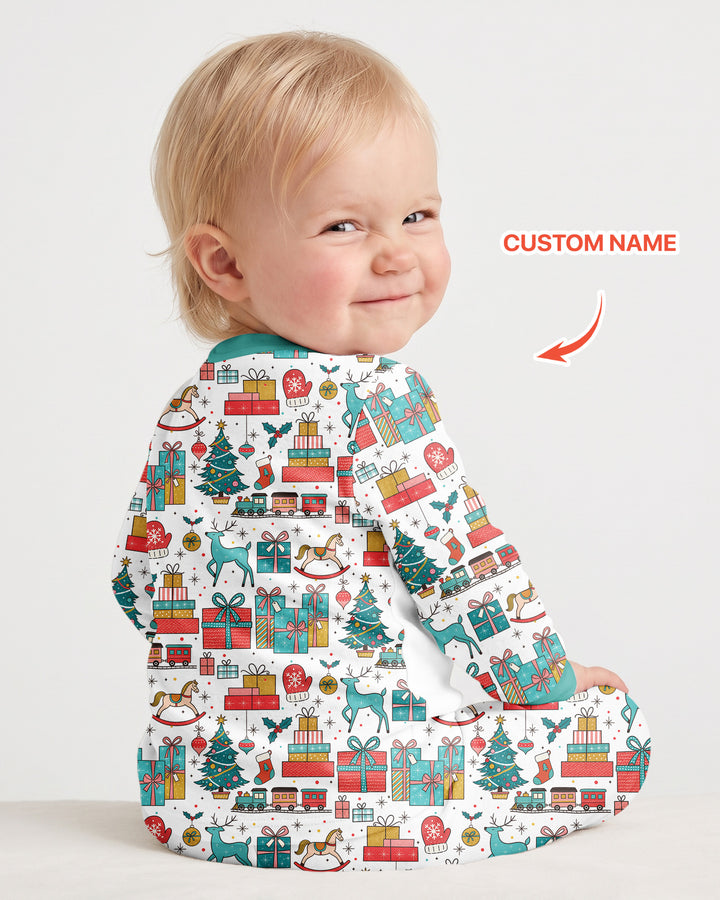 Santa’s Special Delivery Bamboo Two Piece Long Sleeve Pajama Set