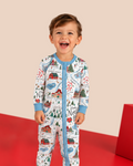 The North Pole Map Bamboo Convertible Zippy