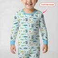Fishing Squad Family Matching Bamboo Two Piece Long Sleeve Pajama Set