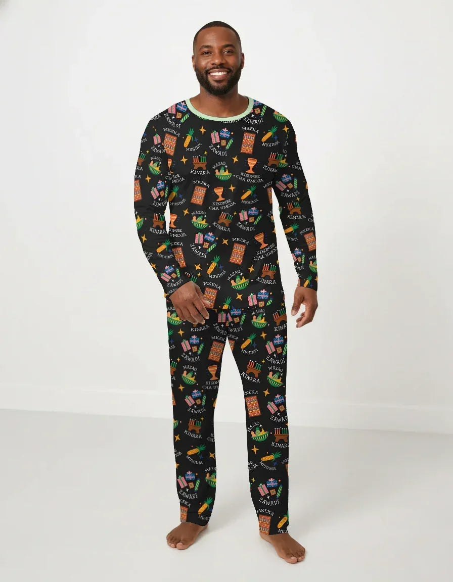 Kwanzaa Spirit Bamboo Men's Pajama Set