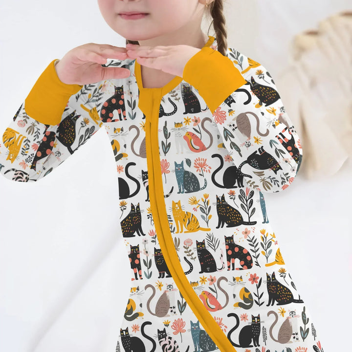 Botanical Cats Bamboo Convertible Zippy