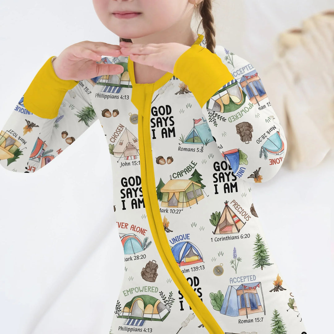 God Says I Am – Adventure Affirmations Bamboo Convertible Zippy