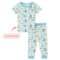 Fishing Squad Family Matching Bamboo Two Piece Short Sleeve Pajama Set