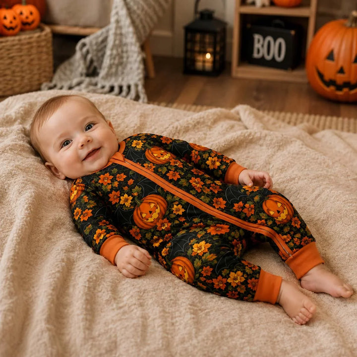 Autumn Pumpkin Bloom Bamboo Convertible Zippy