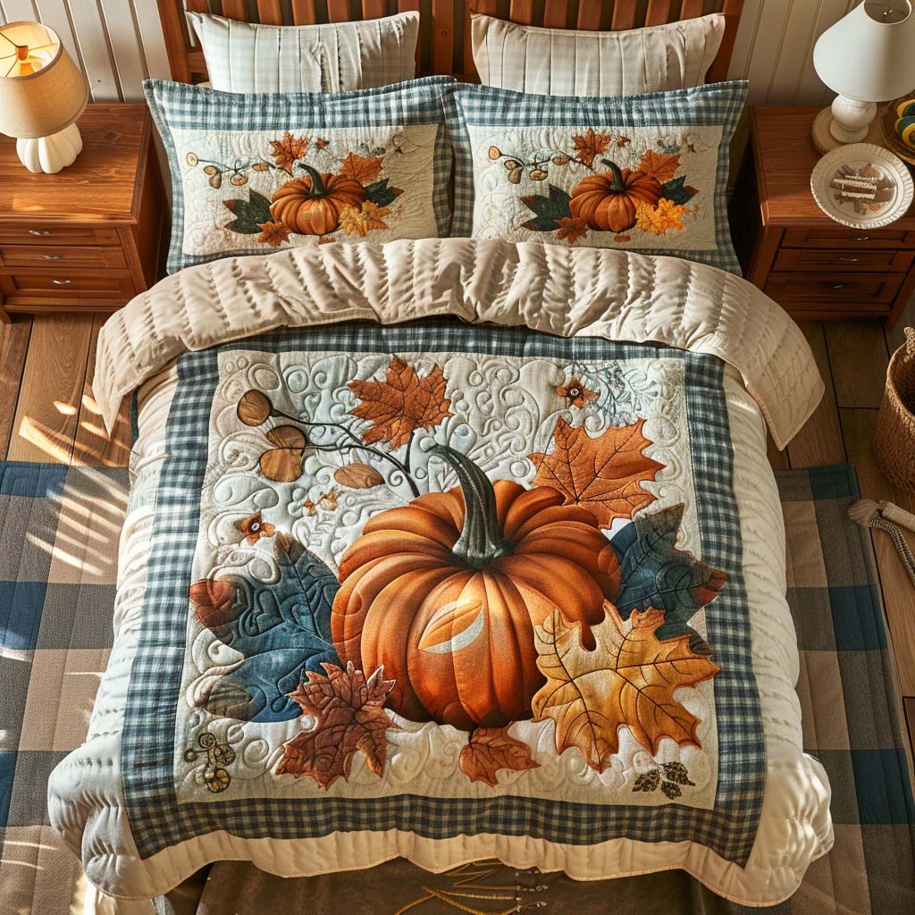 Autumn Forest Bamboo Quilt Bedding Set