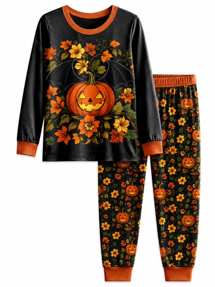 Autumn Pumpkin Bloom Bamboo Men's Pajama Set