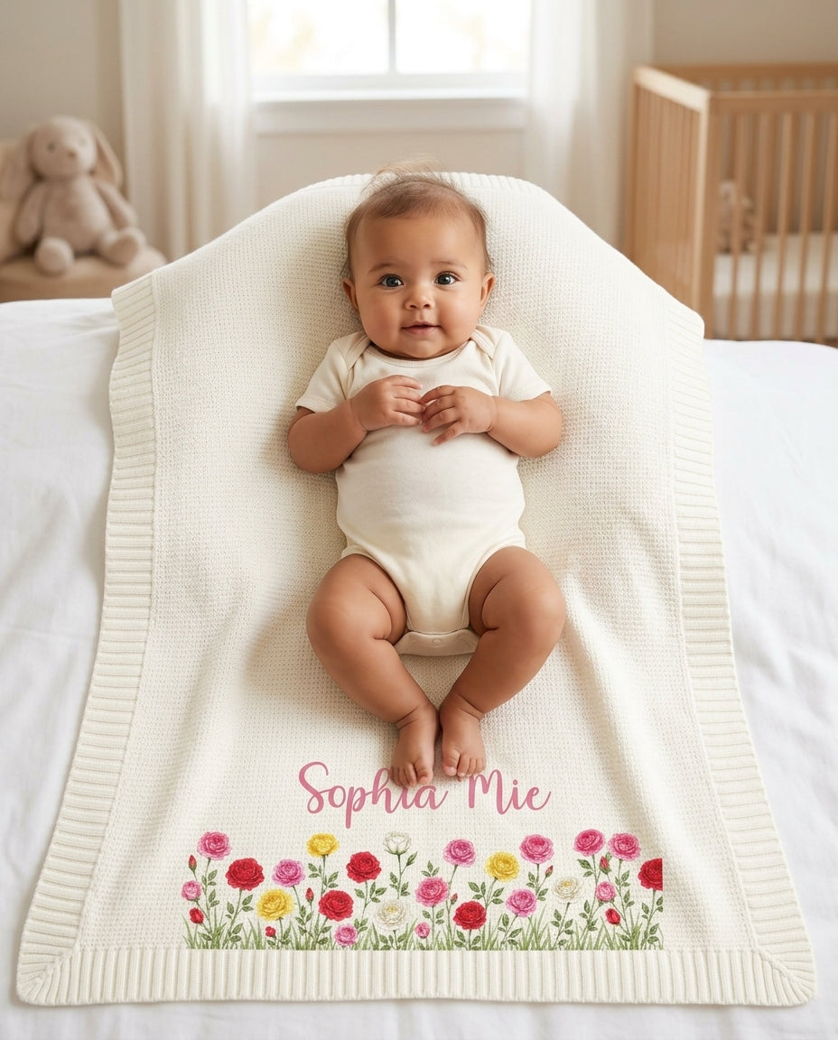 Floral Baby Baby Cotton Blanket
