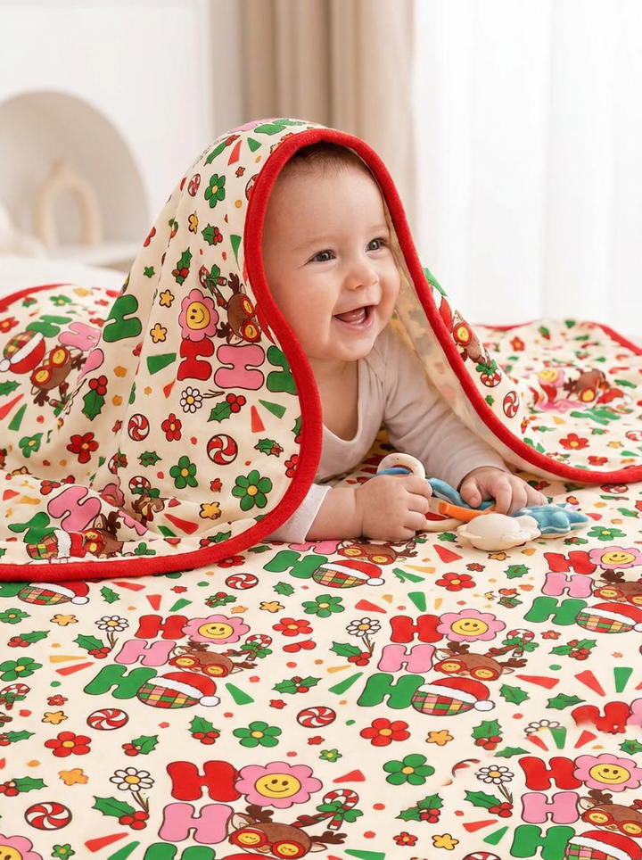 Ho Ho Ho Holiday Bamboo Blanket