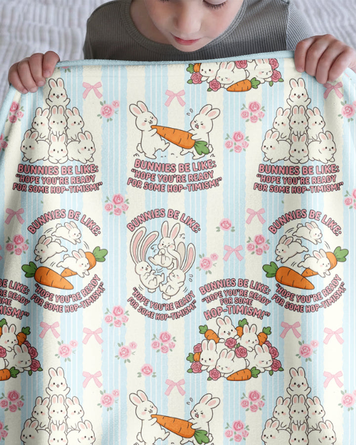 Hop-timism Bamboo Blanket