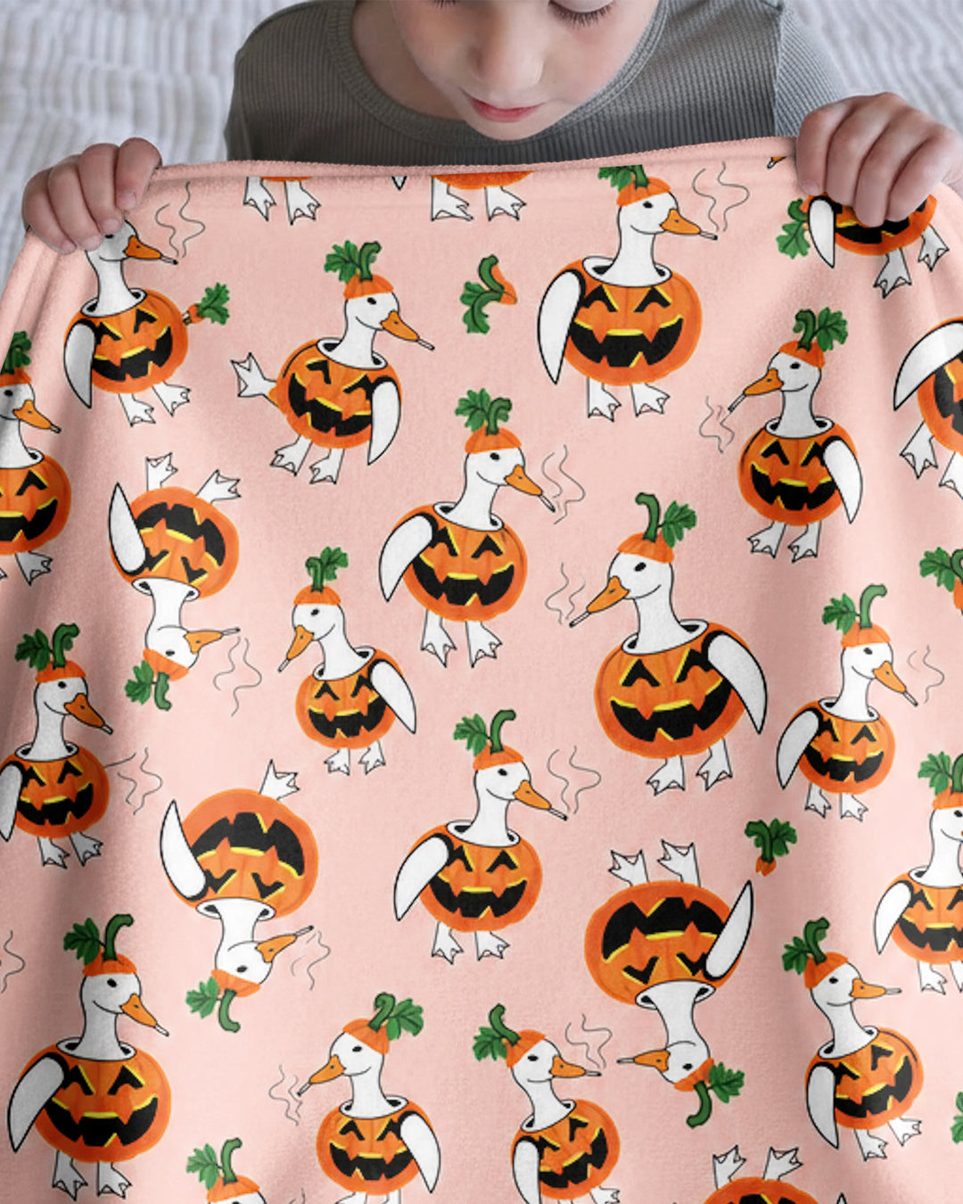 Spooky Duckling Waddle Bamboo Blanket
